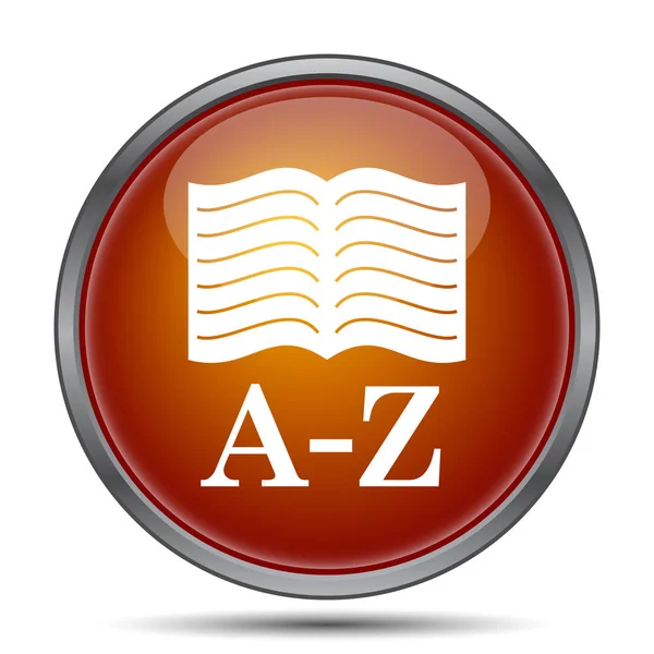 A'dan Z'ye kitap simgesi — Stok fotoğraf