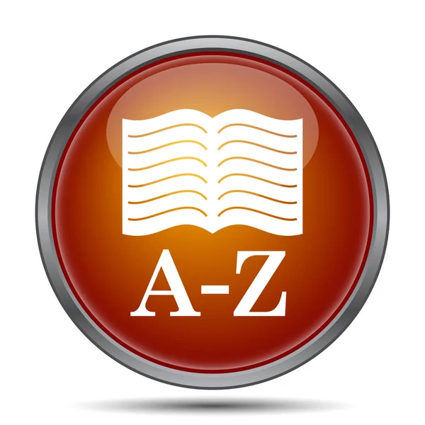 Иконка книги A-Z — стоковое фото