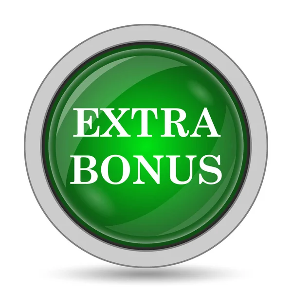 Extra Bonus Icon Internet Button White Background — Stock Photo, Image