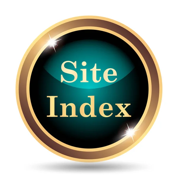 Site index icon. Internet button on white background