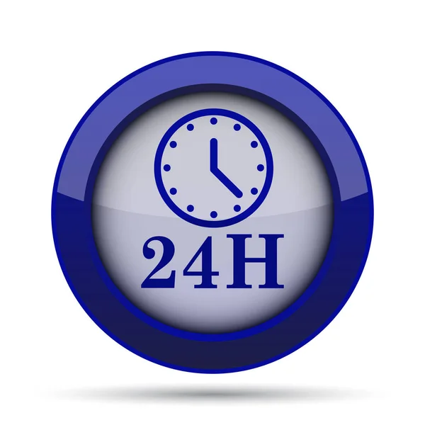 24H clock icon — Stock Photo, Image