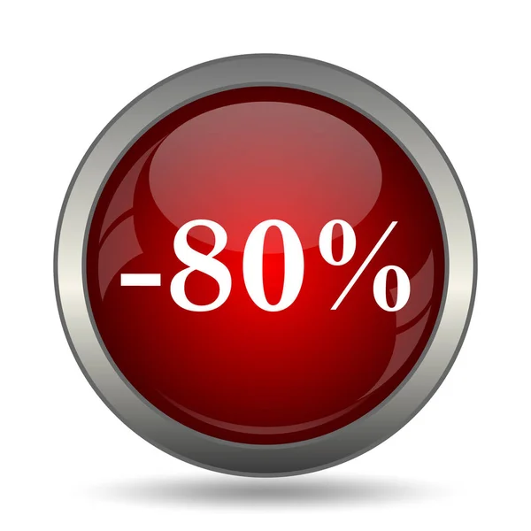 80 percent discount icon — Stock Photo, Image