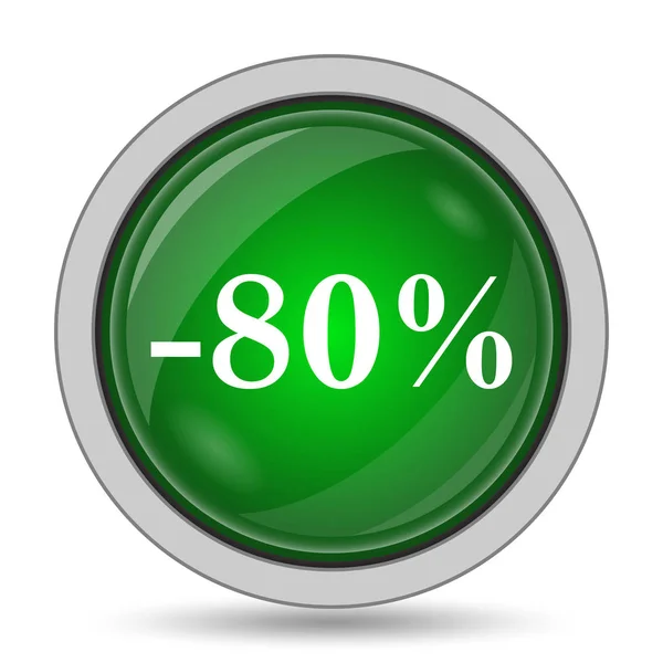 80 percent discount icon — Stock Photo, Image