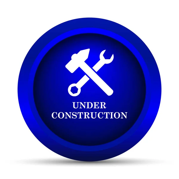 Construction Icon Internet Button White Background — Stock Photo, Image