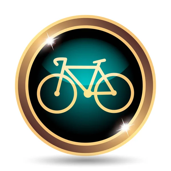 Bicycle Icon Internet Button White Background — Stock Photo, Image