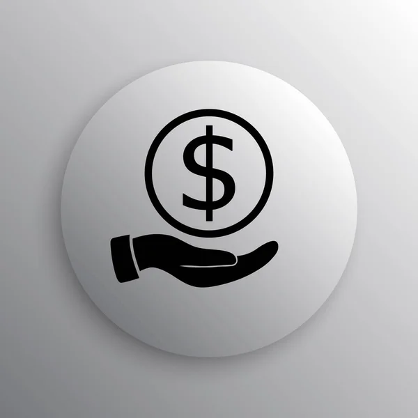 Money in hand icon