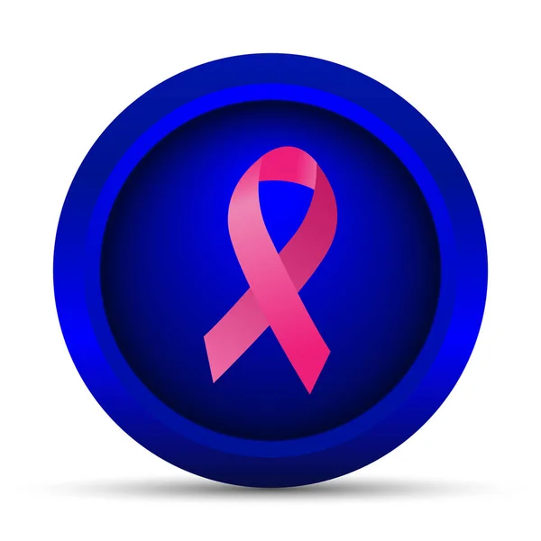 Breast Cancer Ribbon Icon Internet Button White Background — Stock Photo, Image