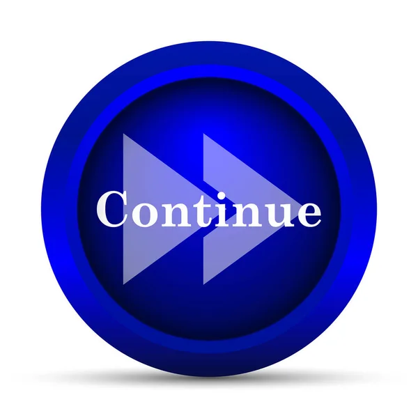 Continue Icon Internet Button White Background — Stock Photo, Image