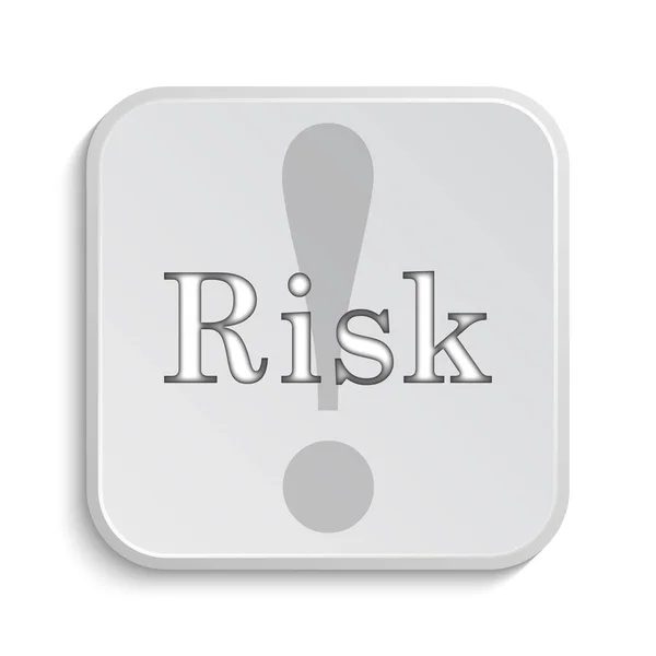 Risk Icon Internet Button White Background — Stock Photo, Image