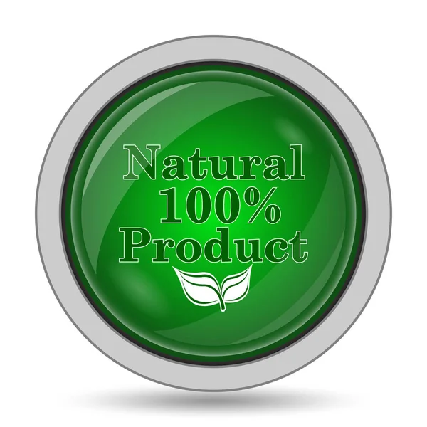100 ％ 天然の製品アイコン — ストック写真