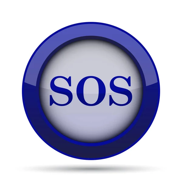 Ícone SOS — Fotografia de Stock