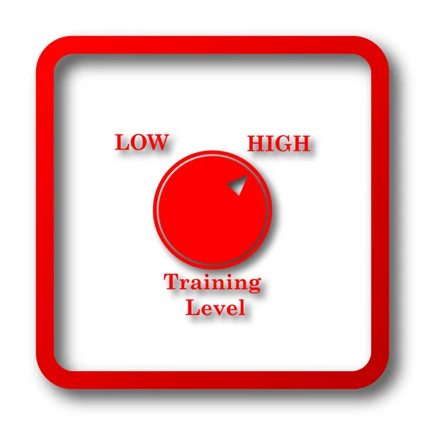 Training Level Icon Internet Button White Background — Stock Photo, Image