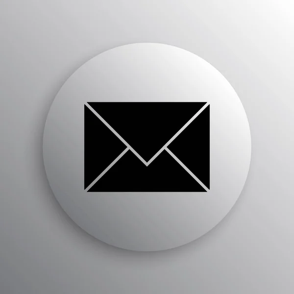 電子メール アイコン 白い背景の上のインター ネット ボタン — ストック写真