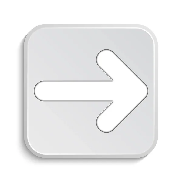 Right Arrow Icon Internet Button White Background — Stock Photo, Image