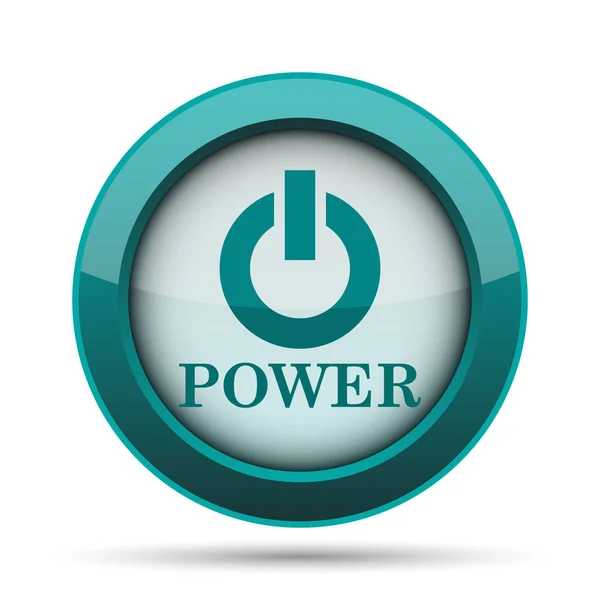 Power Taste Symbol Internet Taste Auf Weißem Hintergrund — Stockfoto