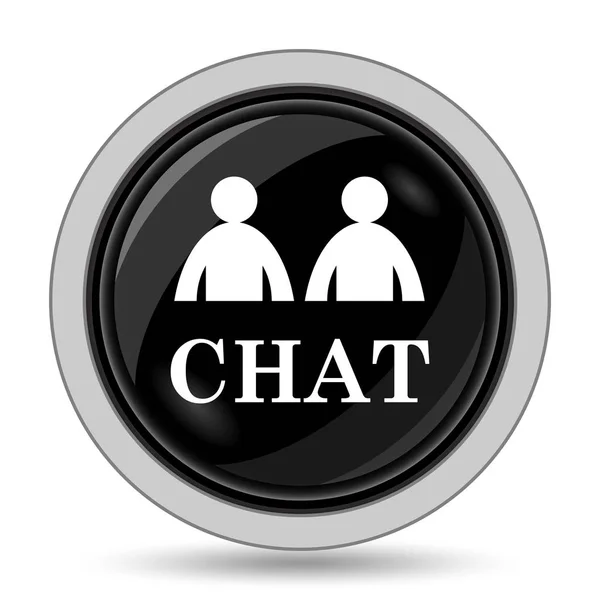 Chat Icon Internet Button White Background — Stock Photo, Image