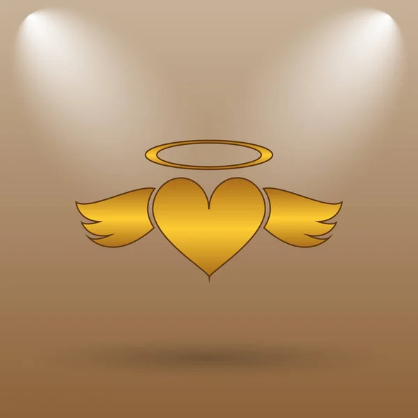 Heart angel icon — Stock Photo, Image