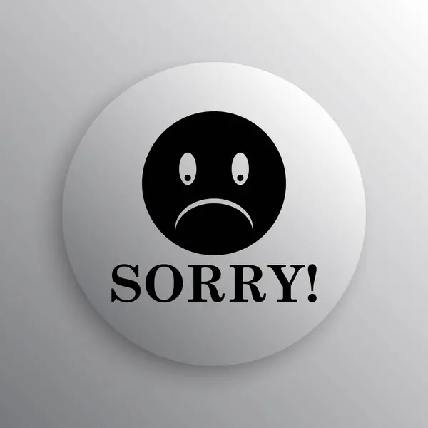 Sorry icon — Stock Photo, Image