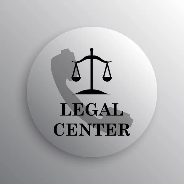 Ícone do centro legal — Fotografia de Stock