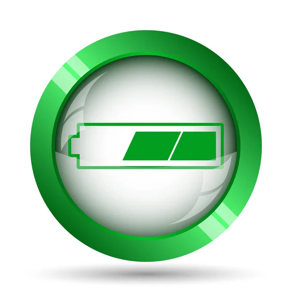 2 derde opgeladen batterijpictogram — Stockfoto
