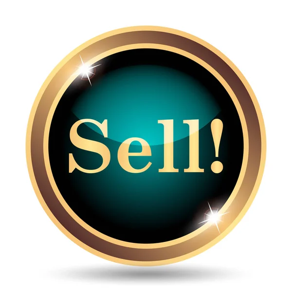 Sell icon. Internet button on white background