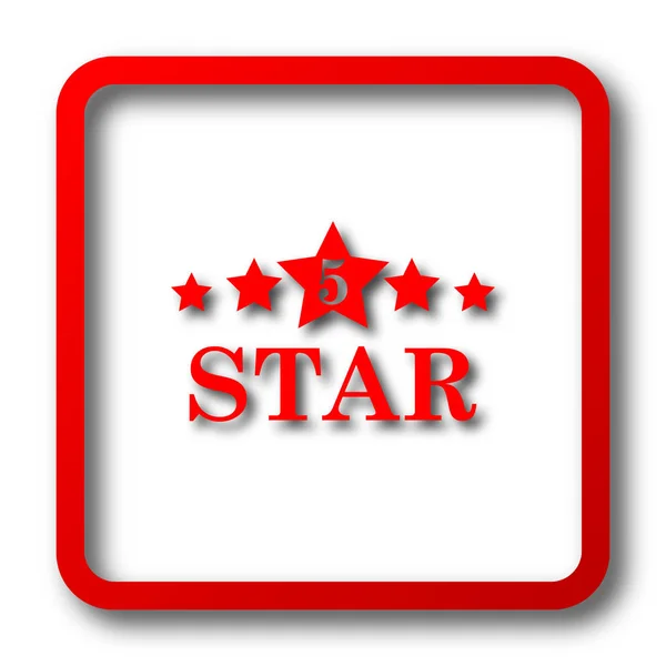 Yıldız Simgesi Beyaz Arka Plan Üzerinde Internet Düğmesi — Stok fotoğraf