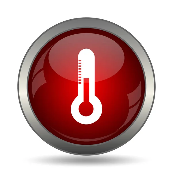 Thermometer Symbol Internet Taste Auf Weißem Hintergrund — Stockfoto