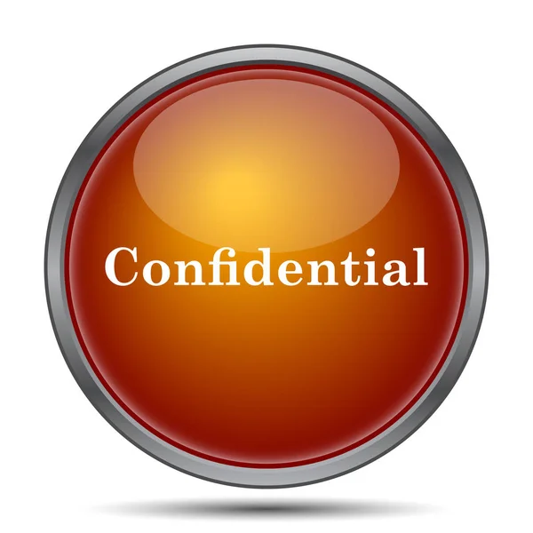 Ícone confidencial — Fotografia de Stock