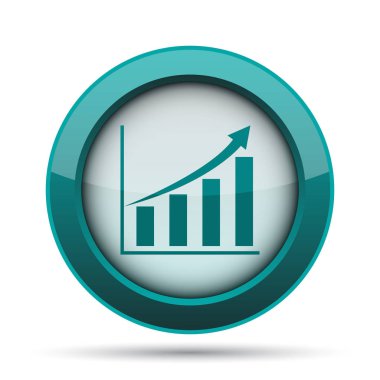Grafik simgesini. Beyaz arka plan üzerinde Internet düğmesi