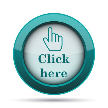 Burada simgesini tıklatın. Beyaz arka plan üzerinde Internet düğmesi