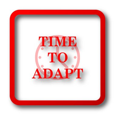 Simge uyum için zaman. Beyaz arka plan üzerinde Internet düğmesi