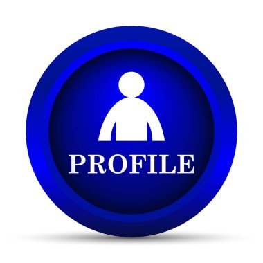 Profil simgesi. Beyaz arka plan üzerinde Internet düğmesi