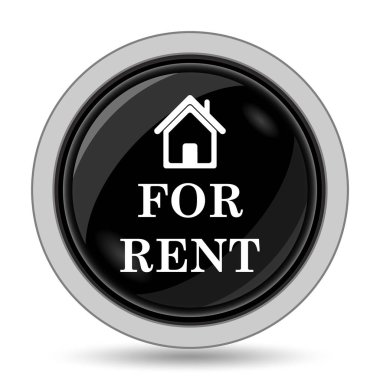 Kira simgesi. Beyaz arka plan üzerinde Internet düğmesi