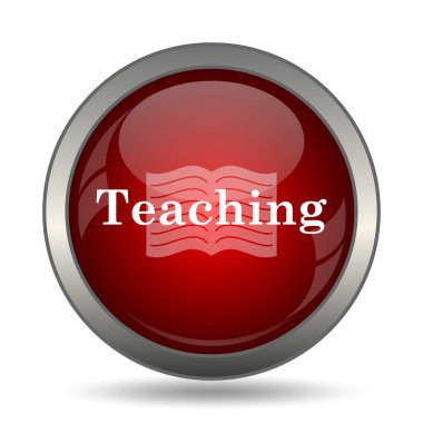 Öğretim simgesi. Beyaz arka plan üzerinde Internet düğmesi