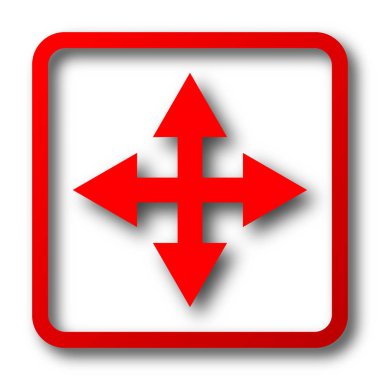 Tam ekran simgesini. Beyaz arka plan üzerinde Internet düğmesi