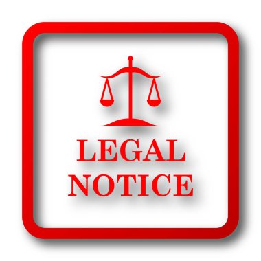 Yasal uyarı simgesi. Beyaz arka plan üzerinde Internet düğmesi