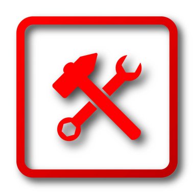 Araçlar simgesi. Beyaz arka plan üzerinde Internet düğmesi