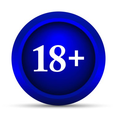18 artı simgesi. Beyaz arka plan üzerinde Internet düğmesi
