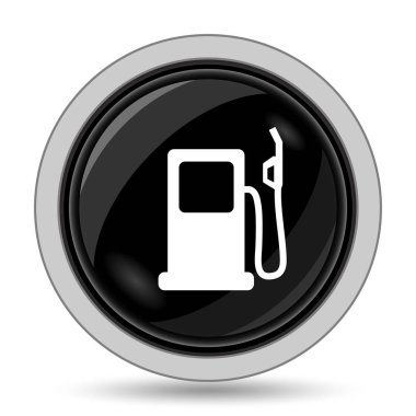 Gaz pompası simgesi. Beyaz arka plan üzerinde Internet düğmesi