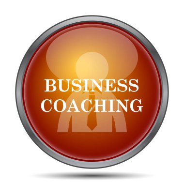 İş koçluk simgesi. Beyaz arka plan üzerinde Internet düğmesi