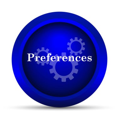 Tercihler simgesi. Beyaz arka plan üzerinde Internet düğmesi