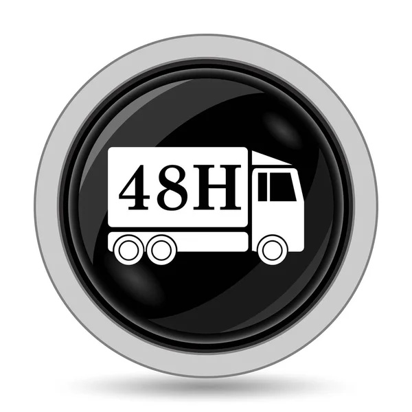 48h dodání truck ikona — Stock fotografie