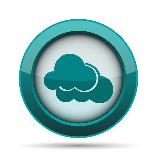 Clouds Icon Internet Button White Background — Stock Photo, Image