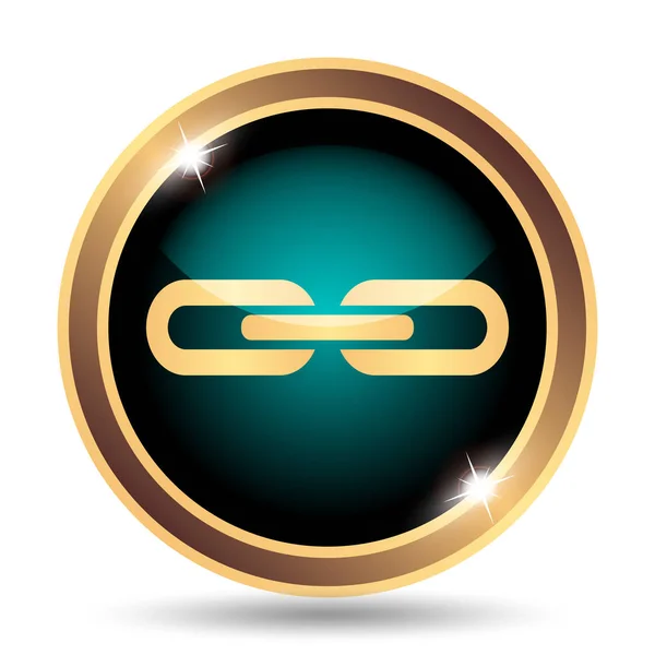 Link icon. Internet button on white background
