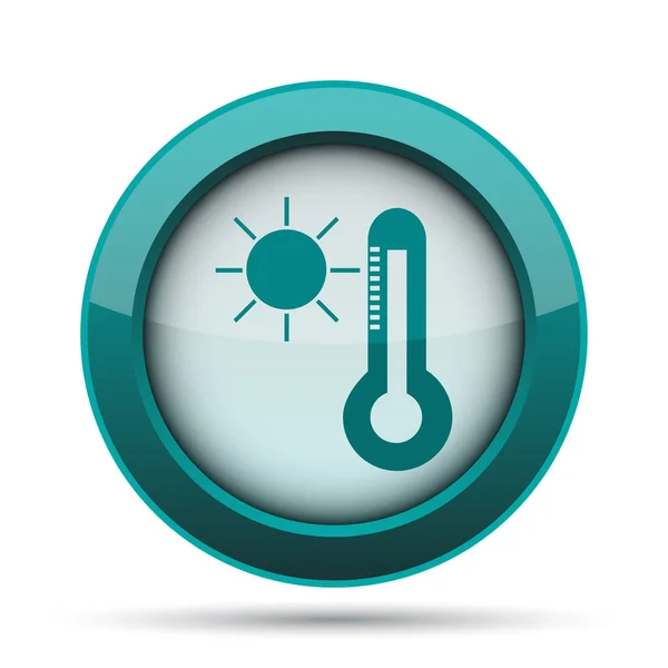 Sun and thermometer icon — Stock Photo, Image