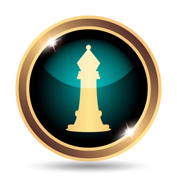 Chess Icon Internet Button White Background — Stock Photo, Image