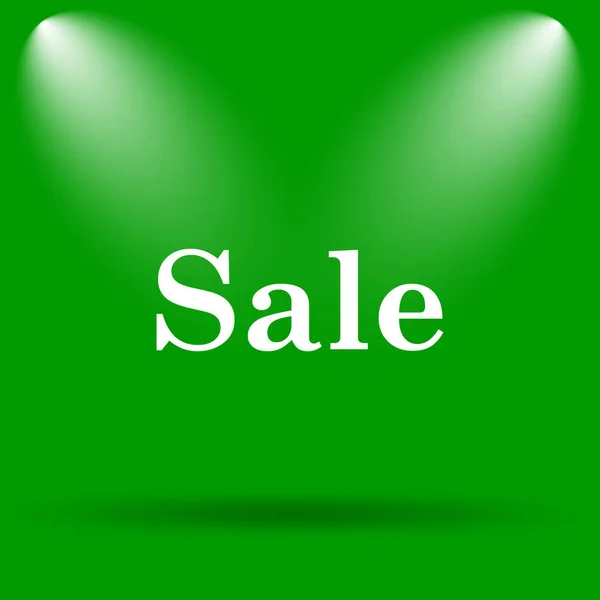 Sale Icon Internet Button Green Background — Stock Photo, Image