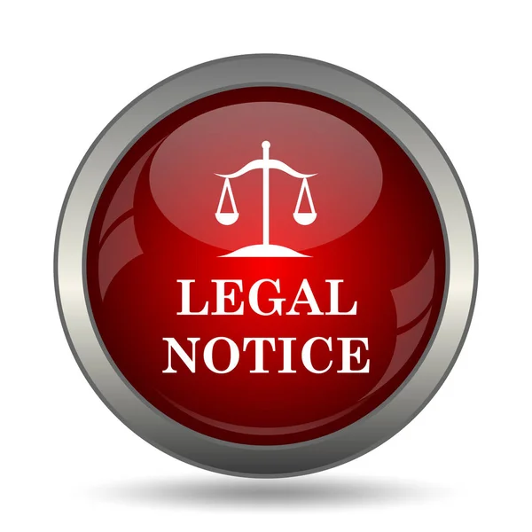 Informacja prawna ikona — Zdjęcie stockowe