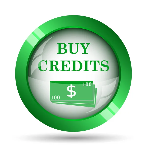 Купити Кредити Значок Інтернет Кнопки Білому Тлі — стокове фото