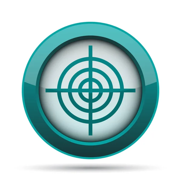 Target Icon Internet Button White Background — Stock Photo, Image